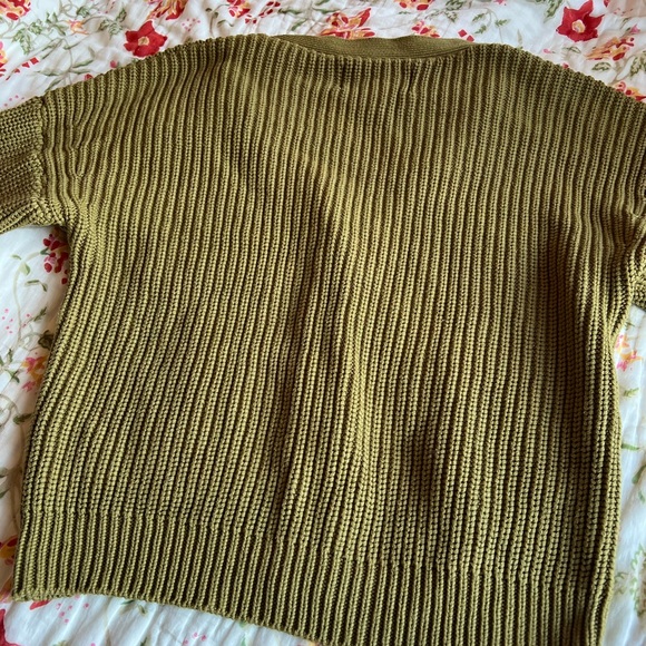 Tradlands Shelter Cotton Cardigan in Olive size small - Picture 4 of 6